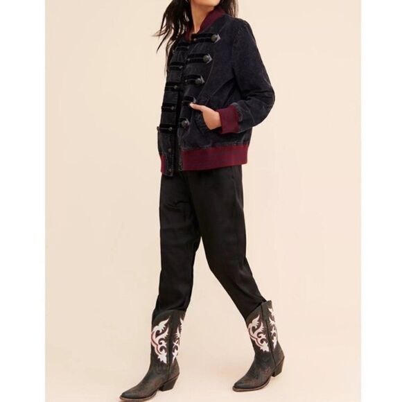 NWT FREE PEOPLE Atlas Corduroy Bomber Jacket S - Picture 1 of 12